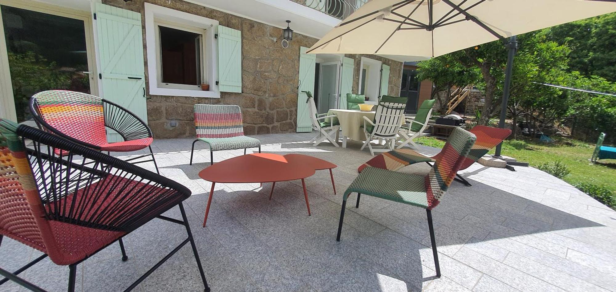 Charmant Appartement En Rez De Jardin Sartène Kültér fotó