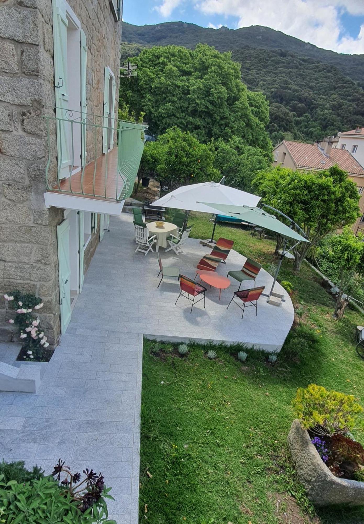 Charmant Appartement En Rez De Jardin Sartène Kültér fotó