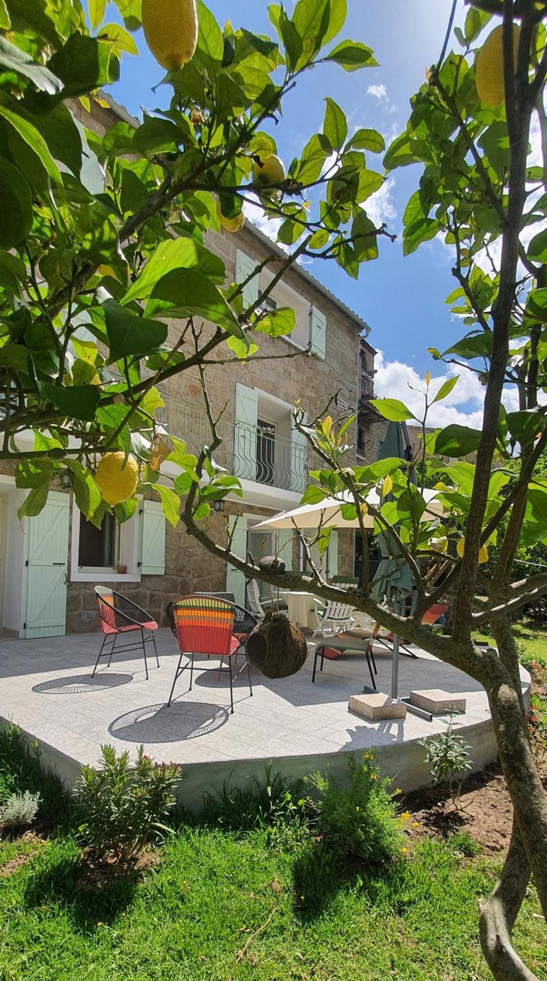 Charmant Appartement En Rez De Jardin Sartène Kültér fotó